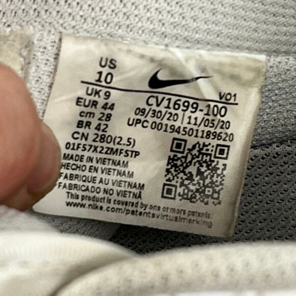Nike Air Force 1 CV1699-100 Men\'s Shoe Size 10 White Iridescent Pixel Sneaker main image 4